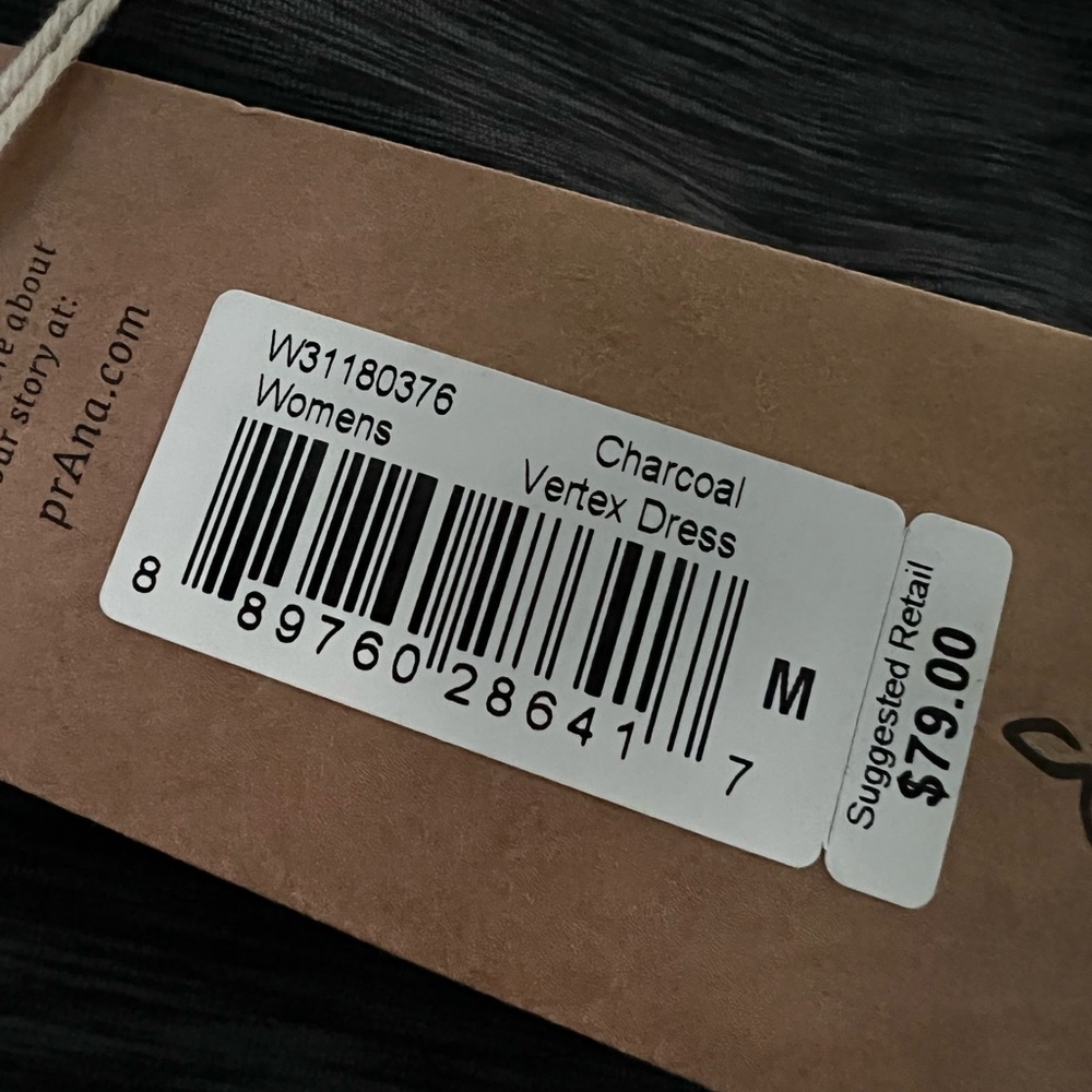 Prana Vertex BodyCon Sleeveless Gray Dress - Picture 3 of 4
